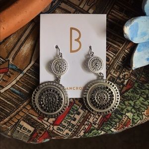 Silver Bancroft pendant earrings